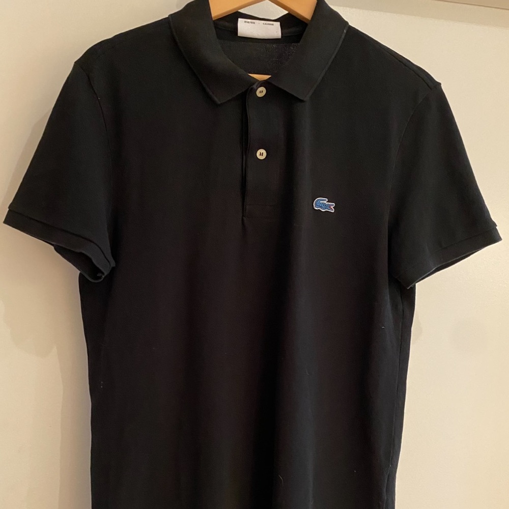 Lacoste for JCrew black polo